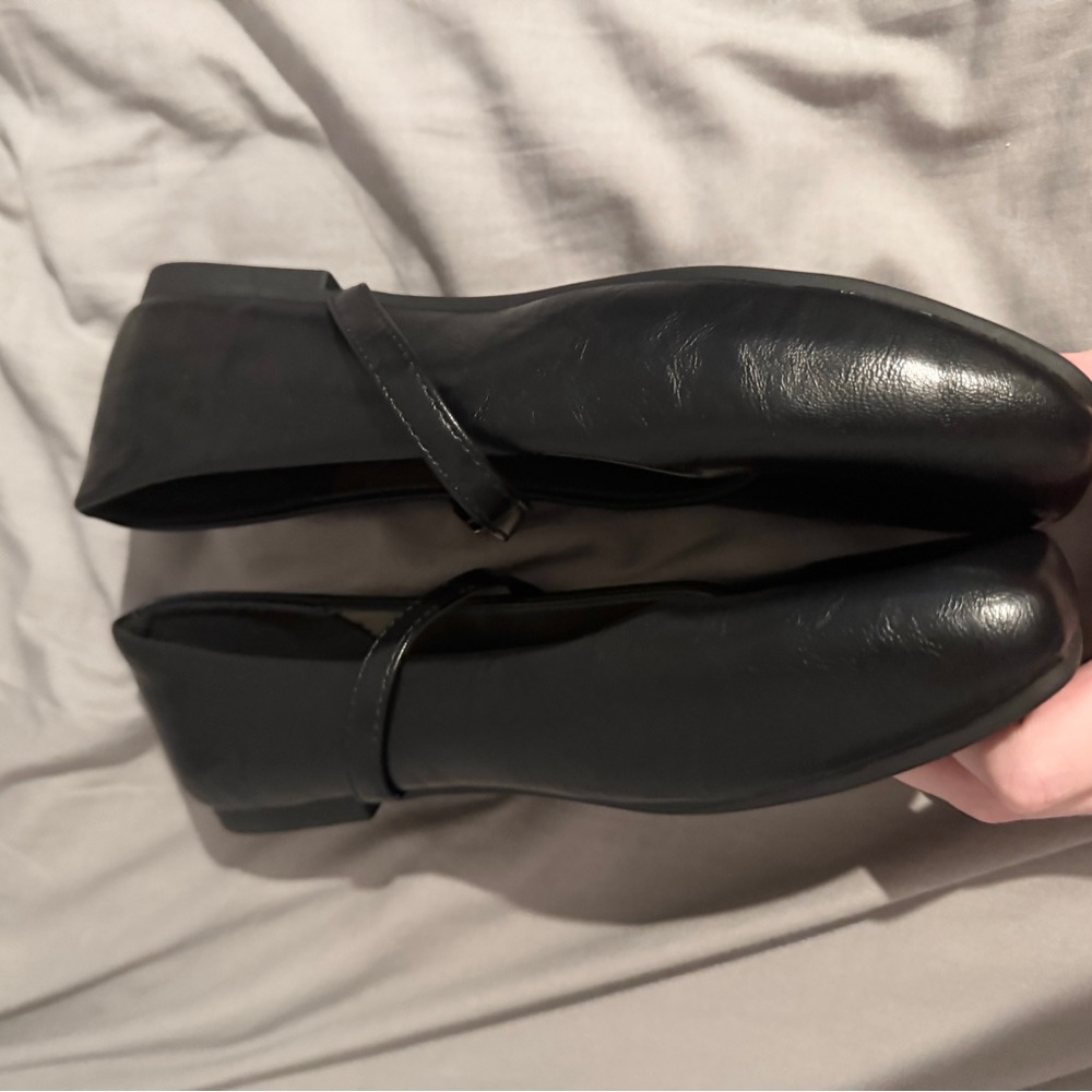 Fashion Black Mary Jane Style Flat Shoes - Picture 3 of 8